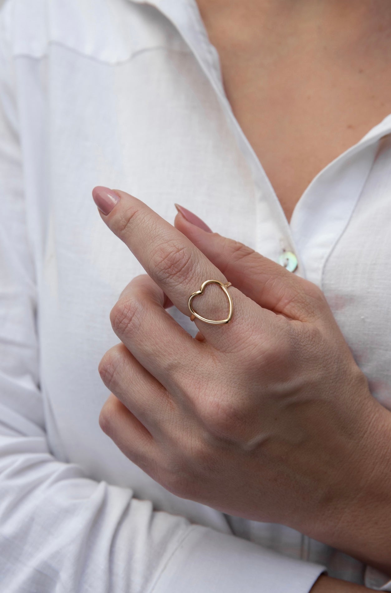 Hollow Heart Ring