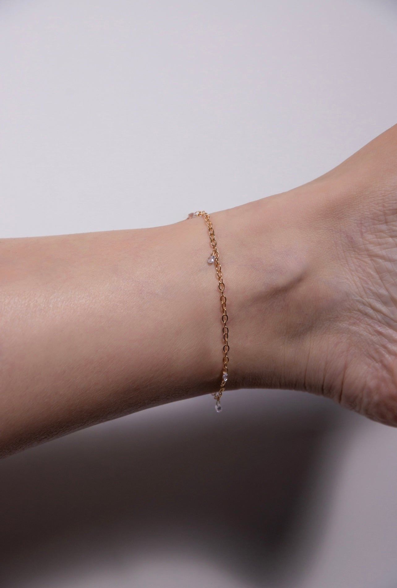 crystal anklet