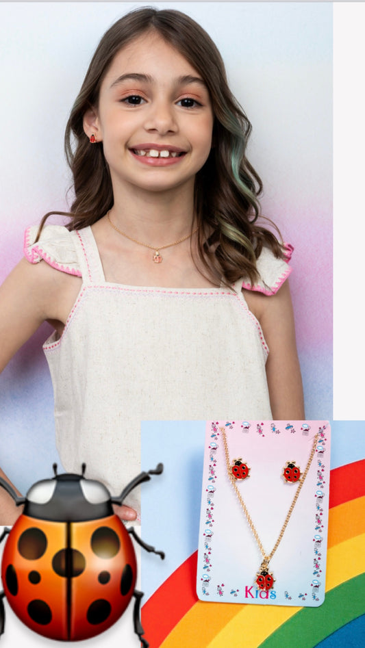 Ladybug jewelry set