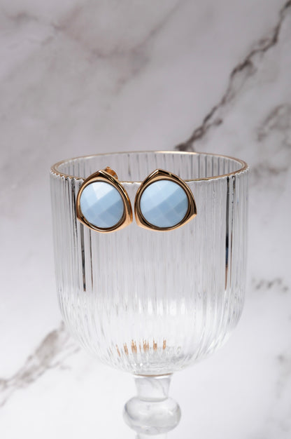 Baby blue earring