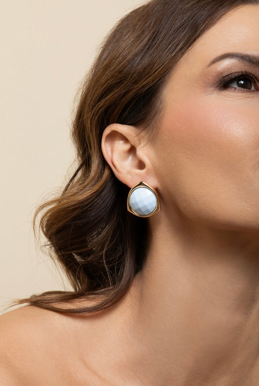 Baby blue earring