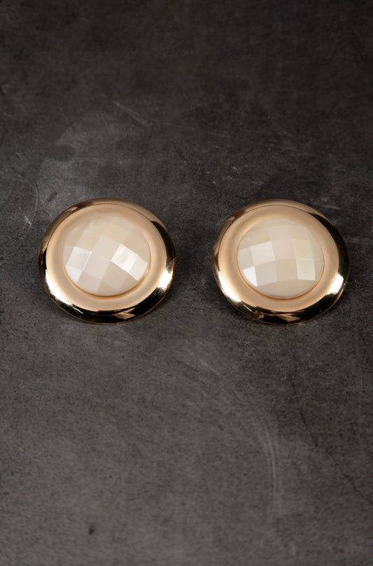 Round maxi resin earring