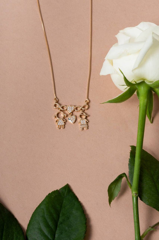 Son and daughter necklace