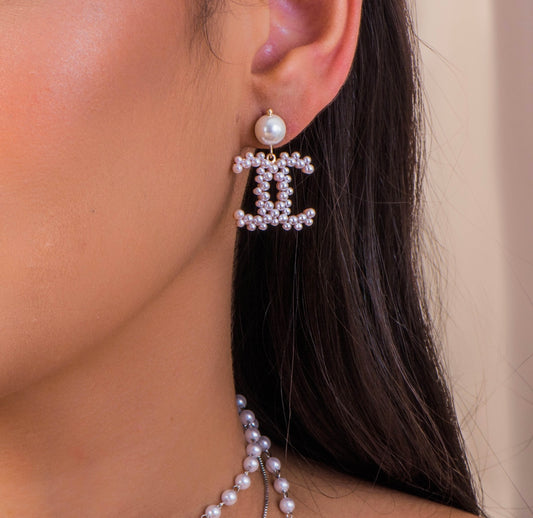 CH Inspiration Earring Synthetic Pearl