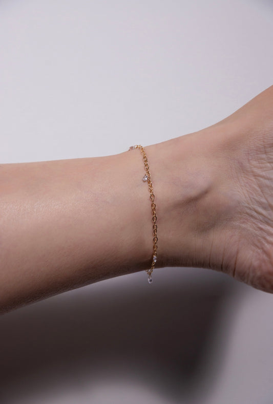 crystal anklet